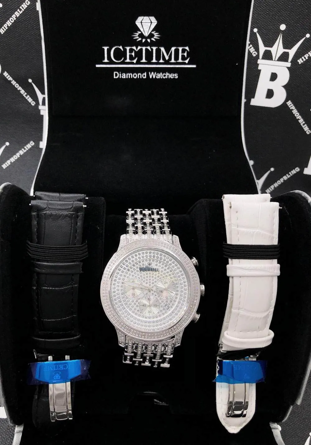 Prince 3.00cttw Diamond Hip Hop IceTime Watch