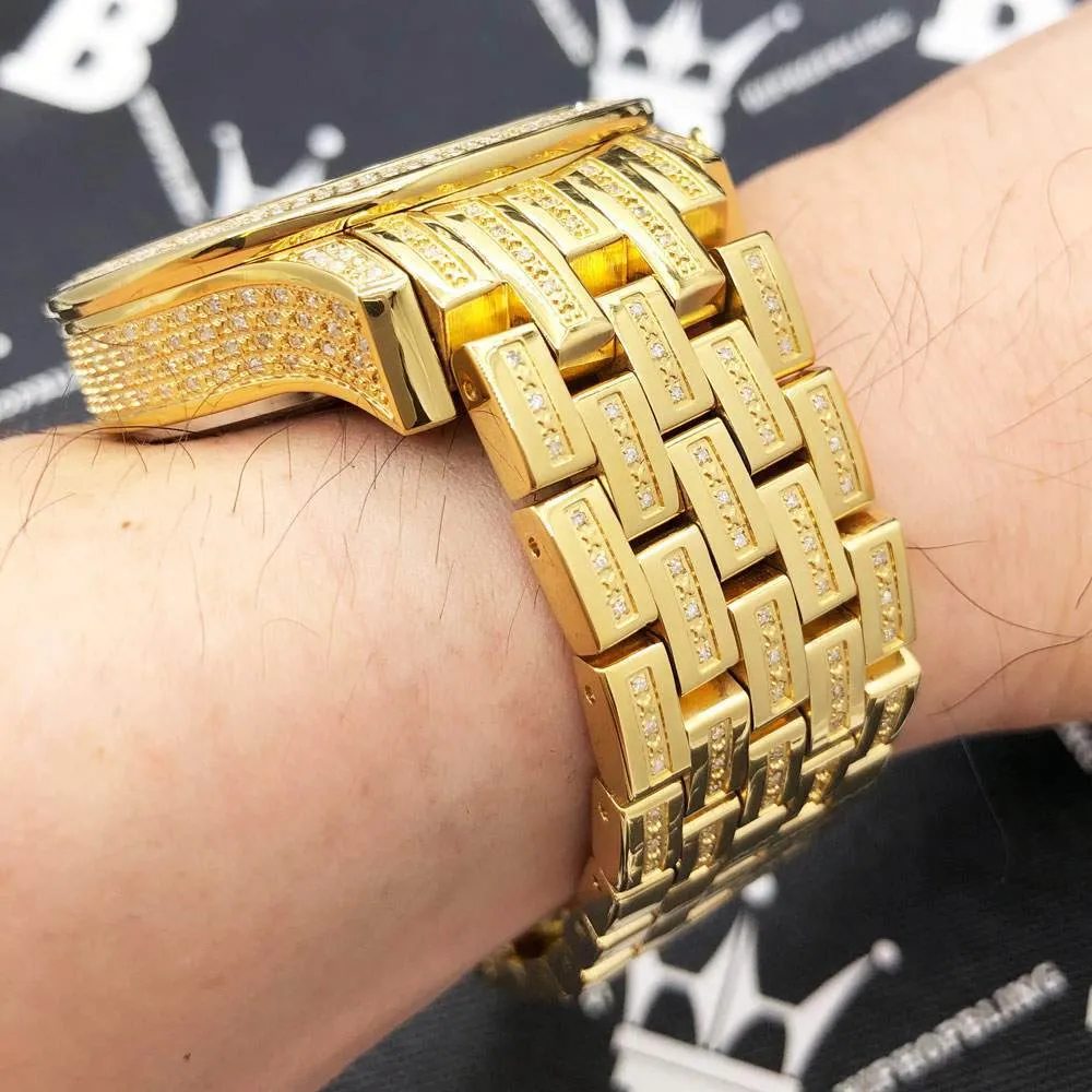 Prince 3.00cttw Diamond Hip Hop IceTime Watch