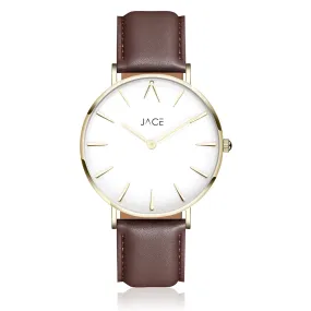 "PARIS" MEN`S LEATHER BAND WATCH