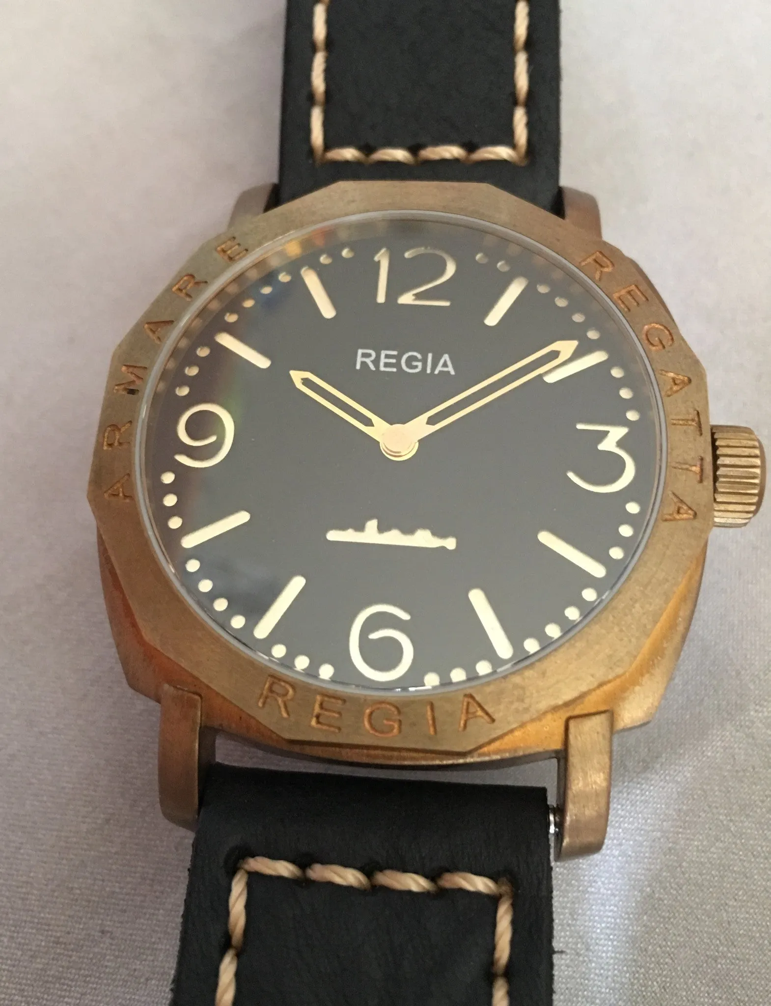 R105 / Custom made delumed dial - Number dial (engrave bezel) (free shipping) (5 piece only)