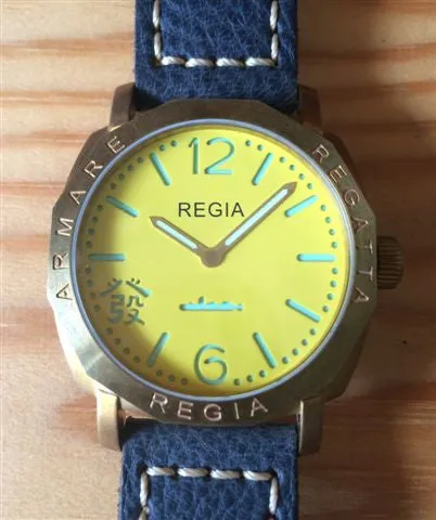 R105 /Flare Yellow  - Number dial (engraved bezel) (free shipping)