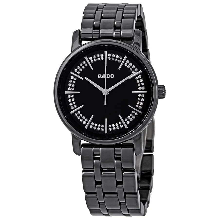 Rado Diamaster Black Crystal Dial Ladies Watch R14063727