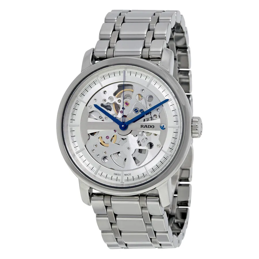 Rado Diamaster XL Grey Skeleton Dial Ceramic Men's Watch R14132122