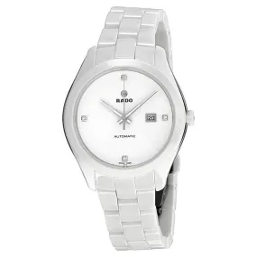 Rado Hyperchrome Automatic White Dial White Ceramic Diamond Ladies Watch R32258702