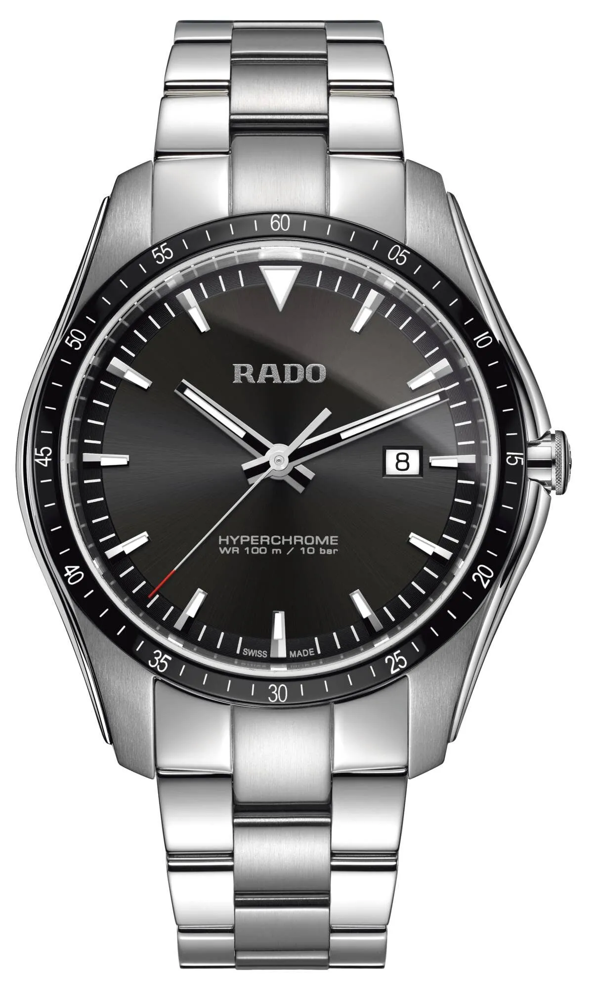 Rado Hyperchrome Quartz Black Dial Men's Watch R32502153