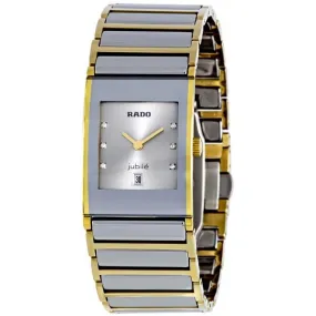Rado Integral Silver Dial Two Tone Ceramic Unisex Watch R20749702