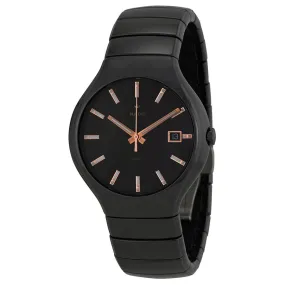 Rado True Black Dial Black Ceramic Men's Watch R27857172