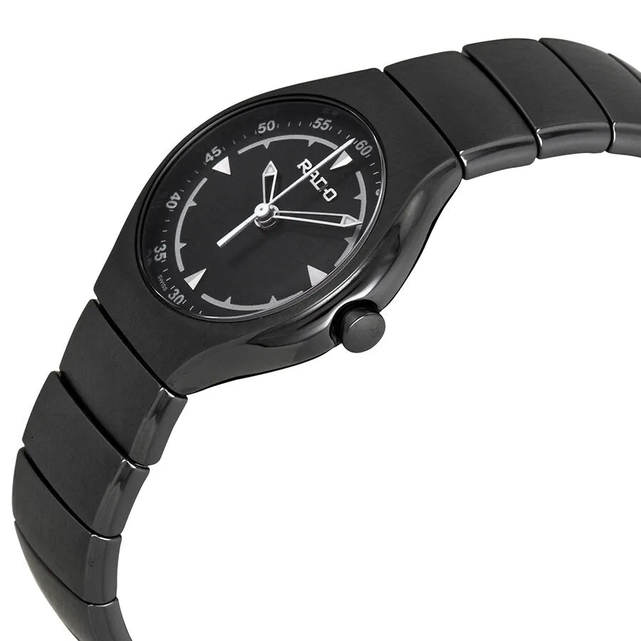 Rado True Jubile Black Dial Black Ceramic Ladies Watch R27678162
