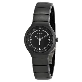 Rado True Jubile Black Dial Black Ceramic Ladies Watch R27678162