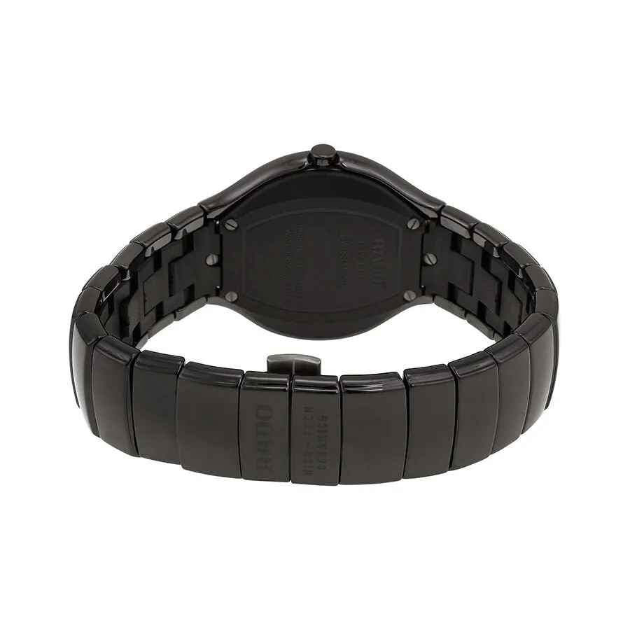 Rado True Jubile Black Diamond Dial Black Ceramic Men's Watch R27653742