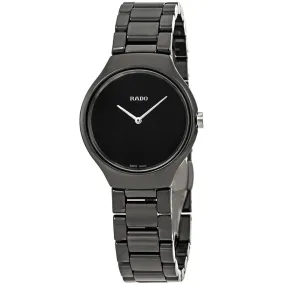 Rado True Thinline Black Dial Ladies Watch R27742192