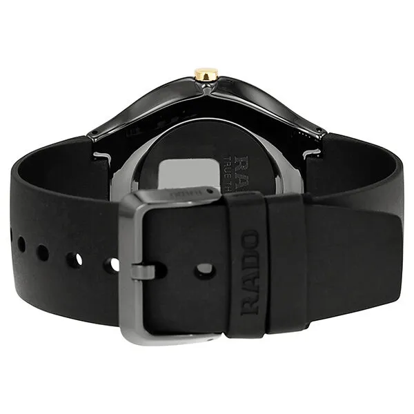 Rado True Thinline Diamond Black Dial Black Ceramic Men's Watch R27741709