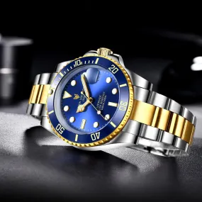 Red Sapphire Waterproof Automatic Mechanical Men Watch