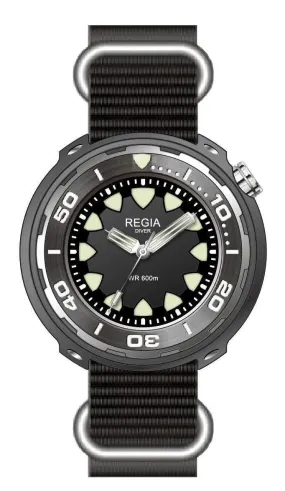 Regia Diver 2018 - Black dial (Silver) (free shipping)