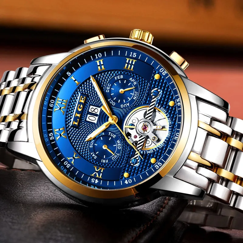 Relogio Mens Watches - Automatic Mechanical Watch Men