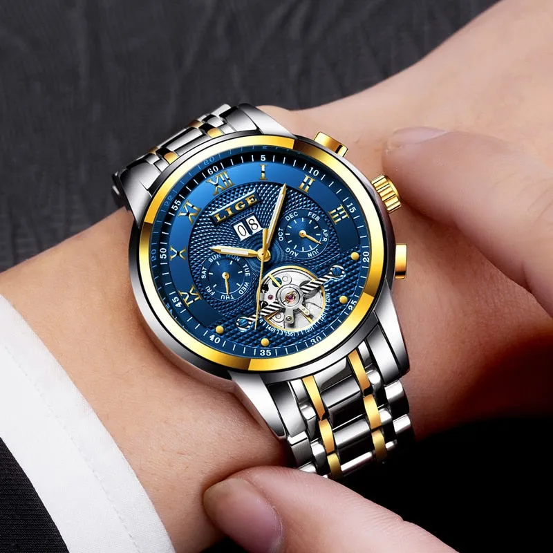 Relogio Mens Watches - Automatic Mechanical Watch Men