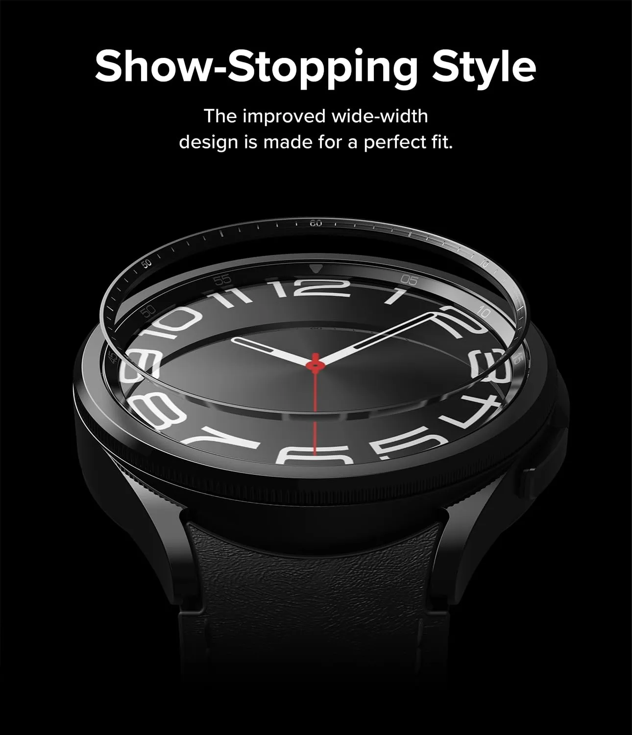 Ringke Inner Bezel Styling Compatible with Samsung Galaxy Watch 6 Classic Case (43mm)  - 43-IN-02 (ST) - Black