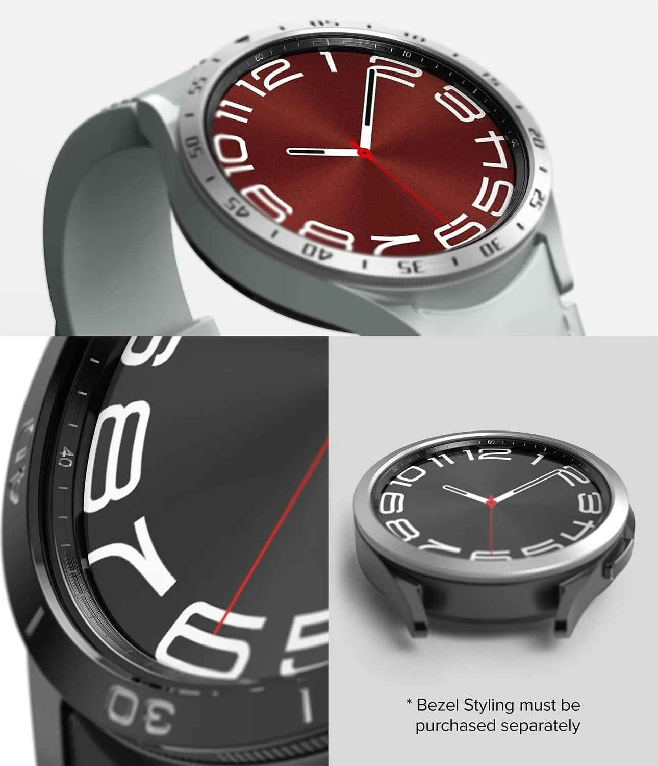 Ringke Inner Bezel Styling Compatible with Samsung Galaxy Watch 6 Classic Case (43mm)  - 43-IN-02 (ST) - Black