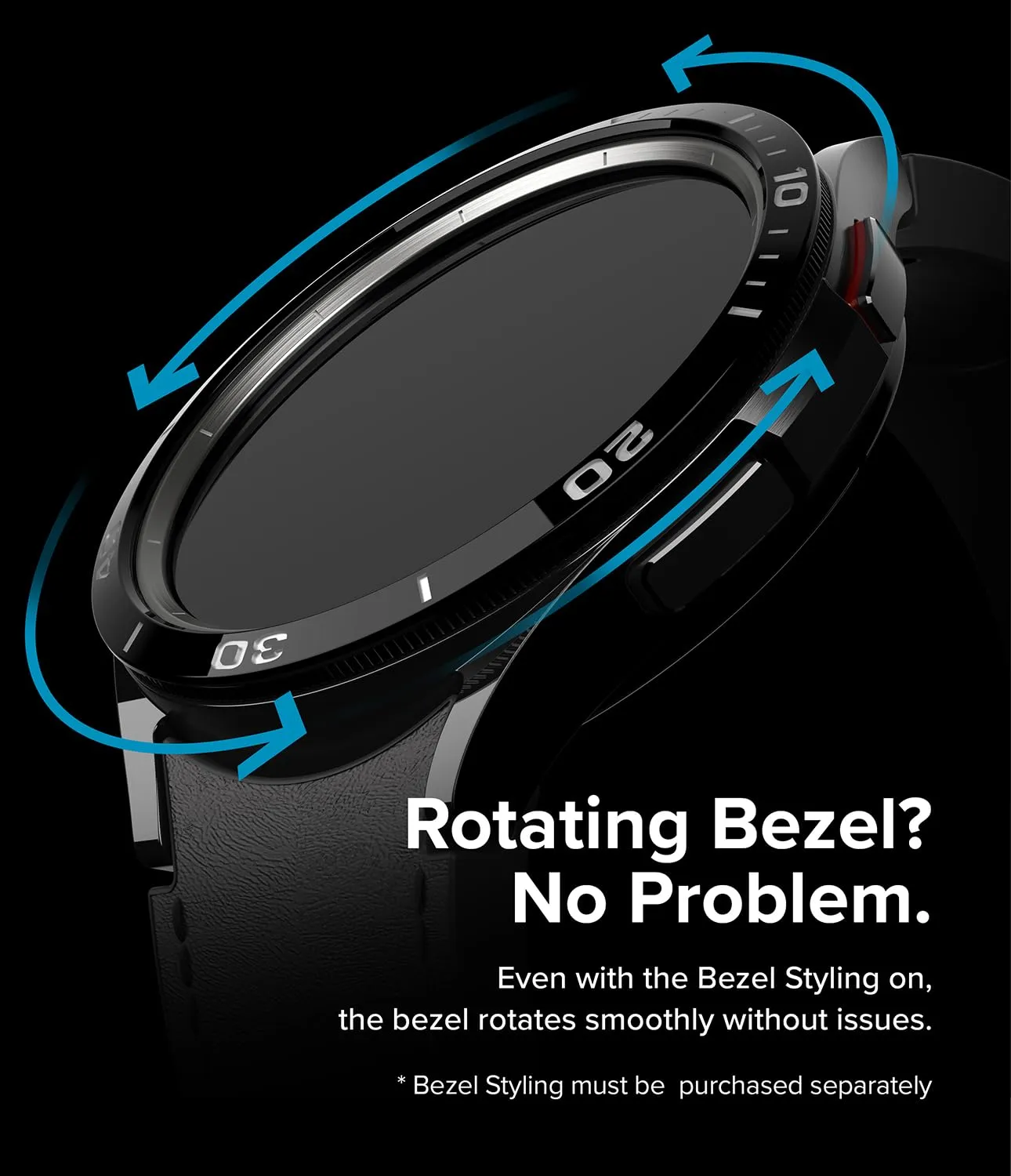 Ringke Inner Bezel Styling Compatible with Samsung Galaxy Watch 6 Classic Case (43mm)  - 43-IN-03 (ST) - Silver
