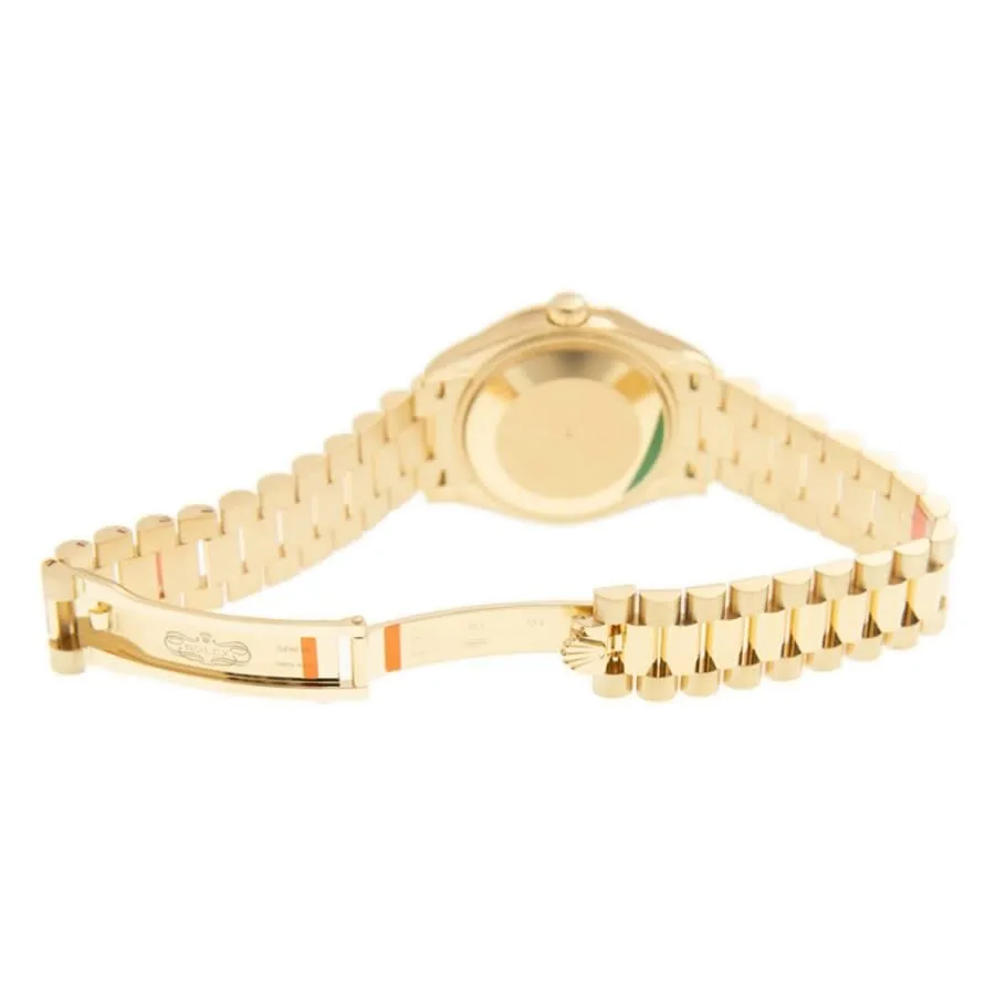 Rolex Datejust 31 Malachite Diamond Dial Ladies 18kt Yellow Gold President Watch 278288MLRDP