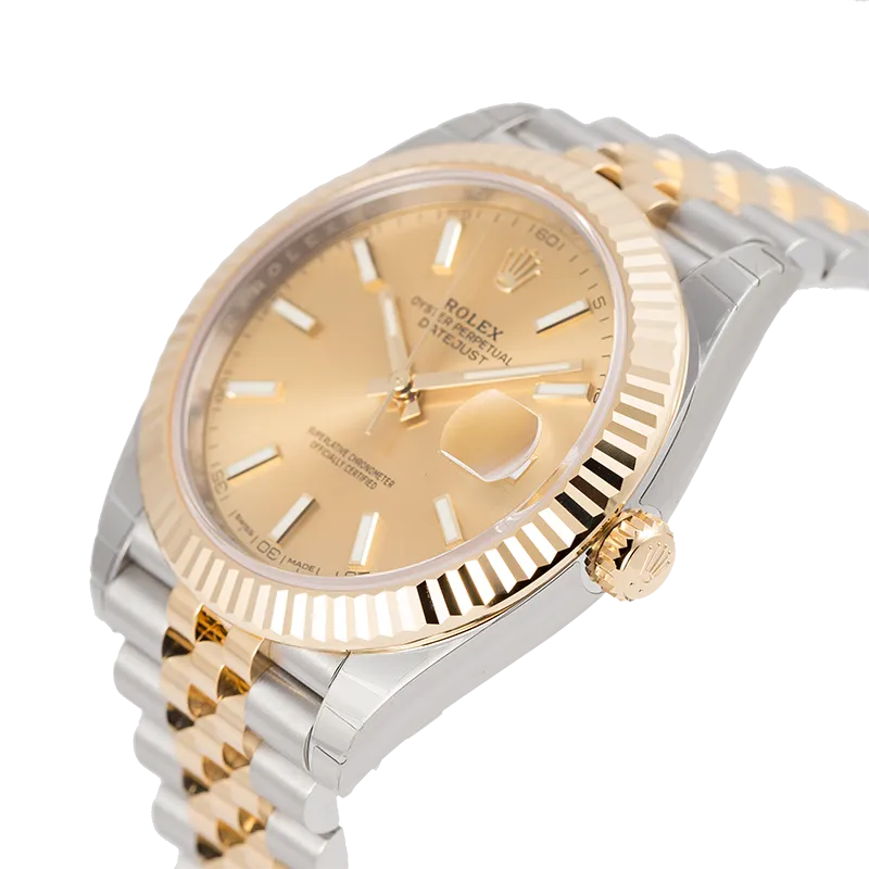 Rolex Datejust II 41 Steel and Yellow Gold Champagne/Diamonds Jubilee 126333