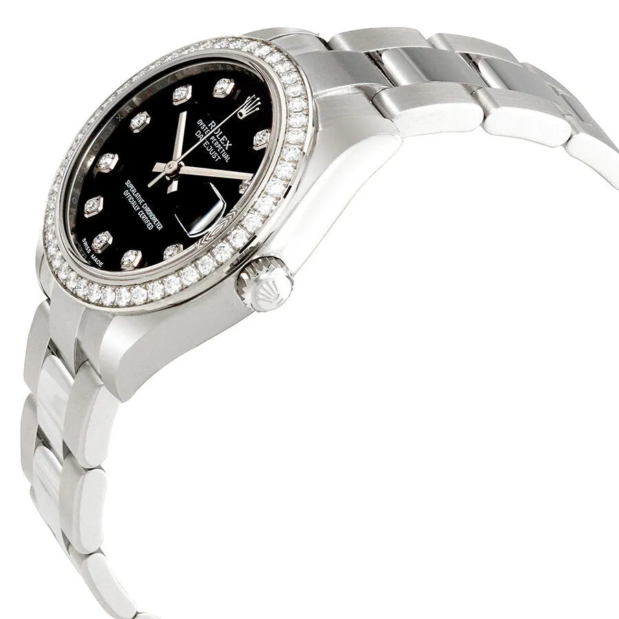 Rolex Datejust Lady 31 Black Dial Stainless Steel Oyster Bracelet Automatic Watch 178384BKDO