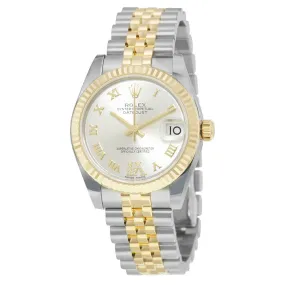 Rolex Datejust Lady 31 Silver Dial Steel and 18K Yellow Gold Automatic Watch 178273SRDJ