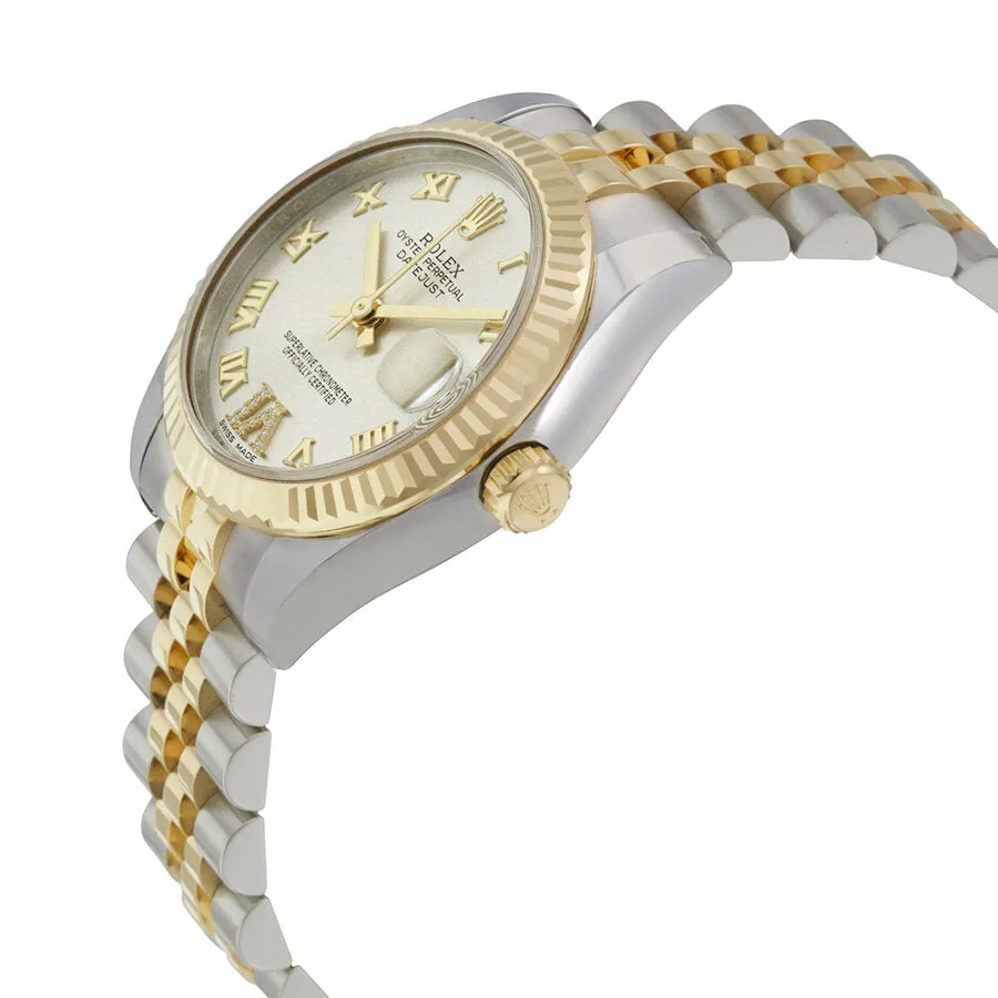 Rolex Datejust Lady 31 Silver Dial Steel and 18K Yellow Gold Automatic Watch 178273SRDJ