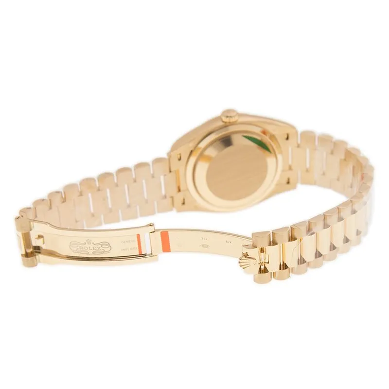 Rolex Day-Date 36 Rainbow Baguette Dial 18kt Yellow Gold President Watch 128238DSP