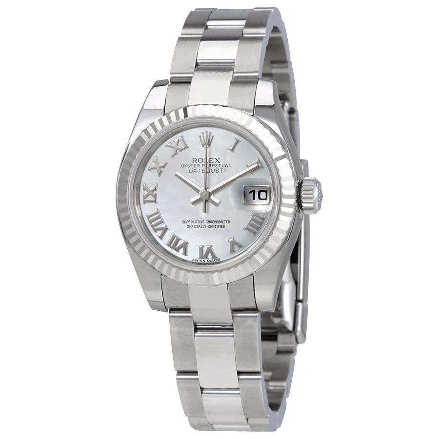 Rolex Lady Datejust 26 Mother of Pearl Dial Stainless Steel Oyster Bracelet Automatic Watch 179174MRO
