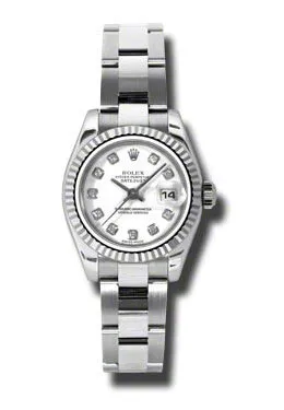 Rolex Lady Datejust 26 White Dial Stainless Steel Oyster Bracelet Automatic Watch 179174WDO