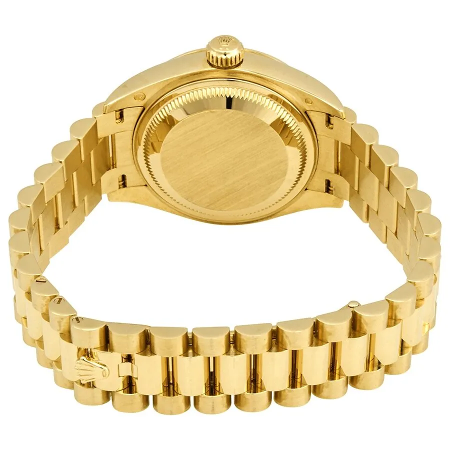 Rolex Lady-Datejust 28 Champagne Dial 18K Yellow Gold President Automatic Ladies Watch 279178CDP