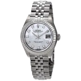 Rolex Lady Datejust Automatic Mother of Pearl Diamond Dial Ladies Jubilee Watch 279174MDJ