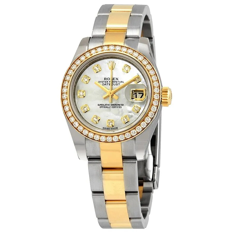 Rolex Lady Datejust Mother of Pearl Diamond Dial Automatic Watch 179383MDO
