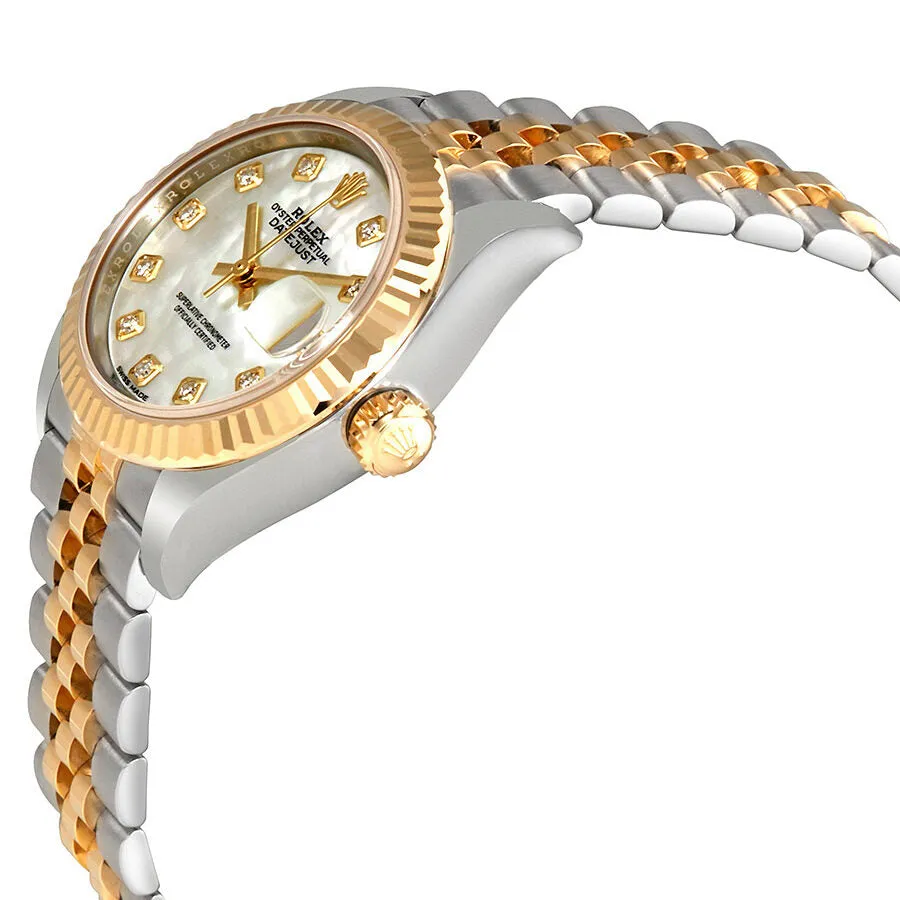 Rolex Lady Datejust Mother of Pearl Diamond Steel and 18K Yellow Gold Jubilee Watch 279173MDJ