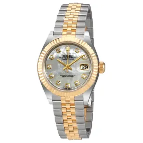 Rolex Lady Datejust Mother of Pearl Diamond Steel and 18K Yellow Gold Jubilee Watch 279173MDJ