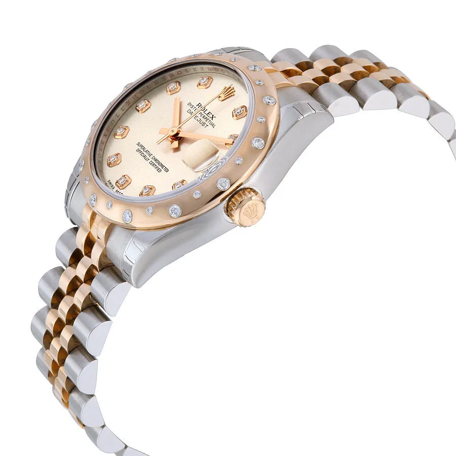 Rolex Oyster Perpetual Datejust 31 Silver Dial Stainless Steel and 18K Everose Gold Jubilee Bracelet Automatic Ladies Watch 178341SDJ