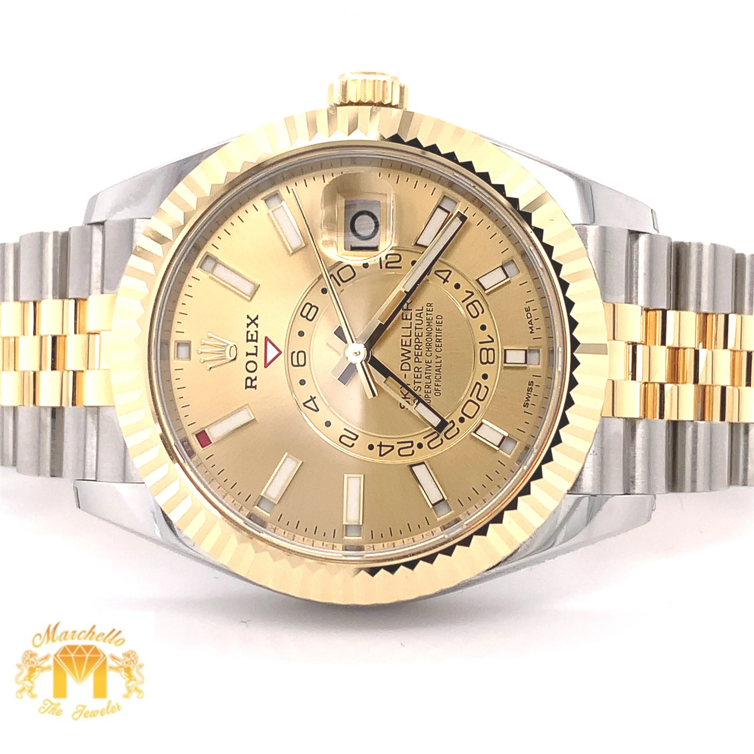 Rolex Sky-dweller Watch with Two-tone Jubilee Bracelet (year 2023, papers)
