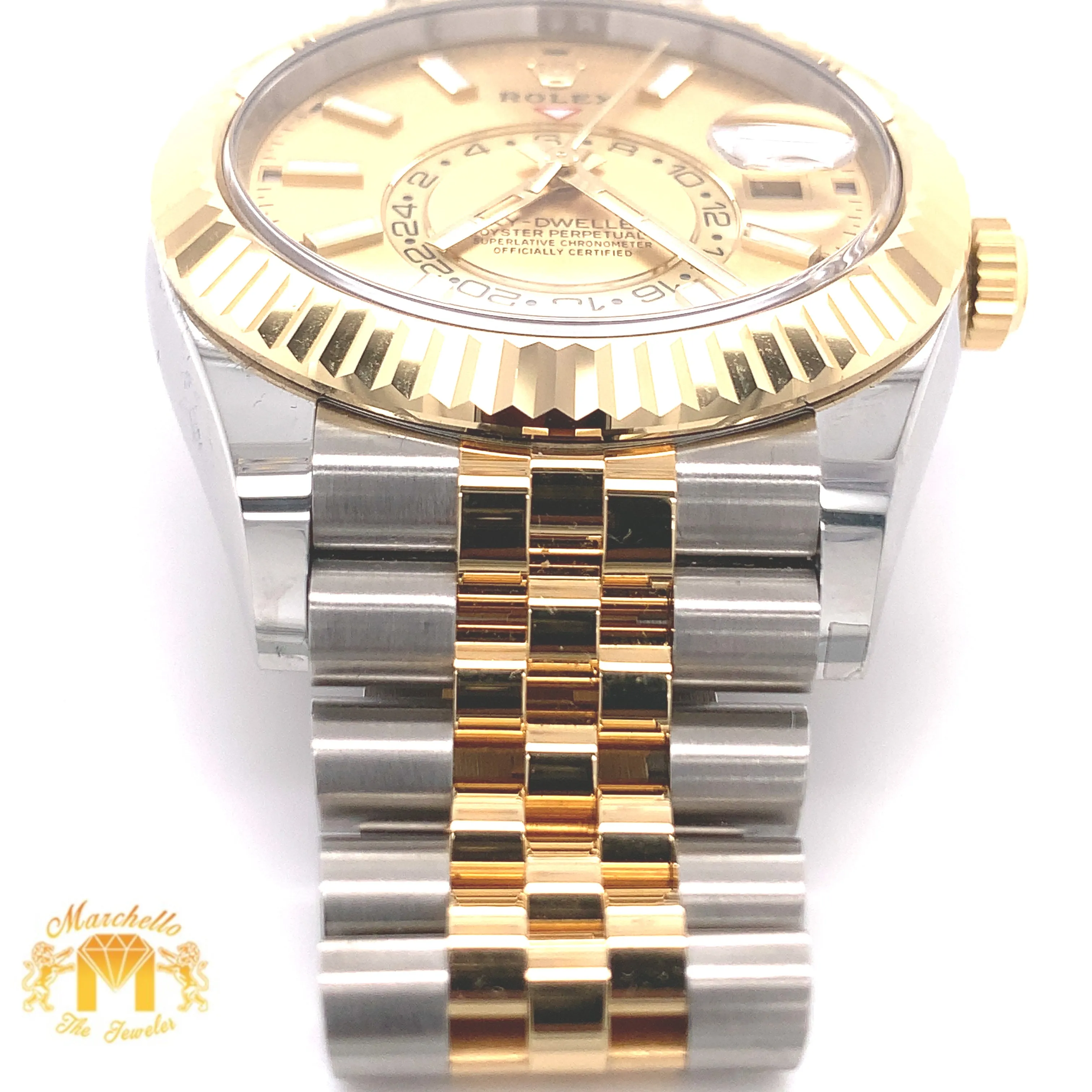 Rolex Sky-dweller Watch with Two-tone Jubilee Bracelet (year 2023, papers)