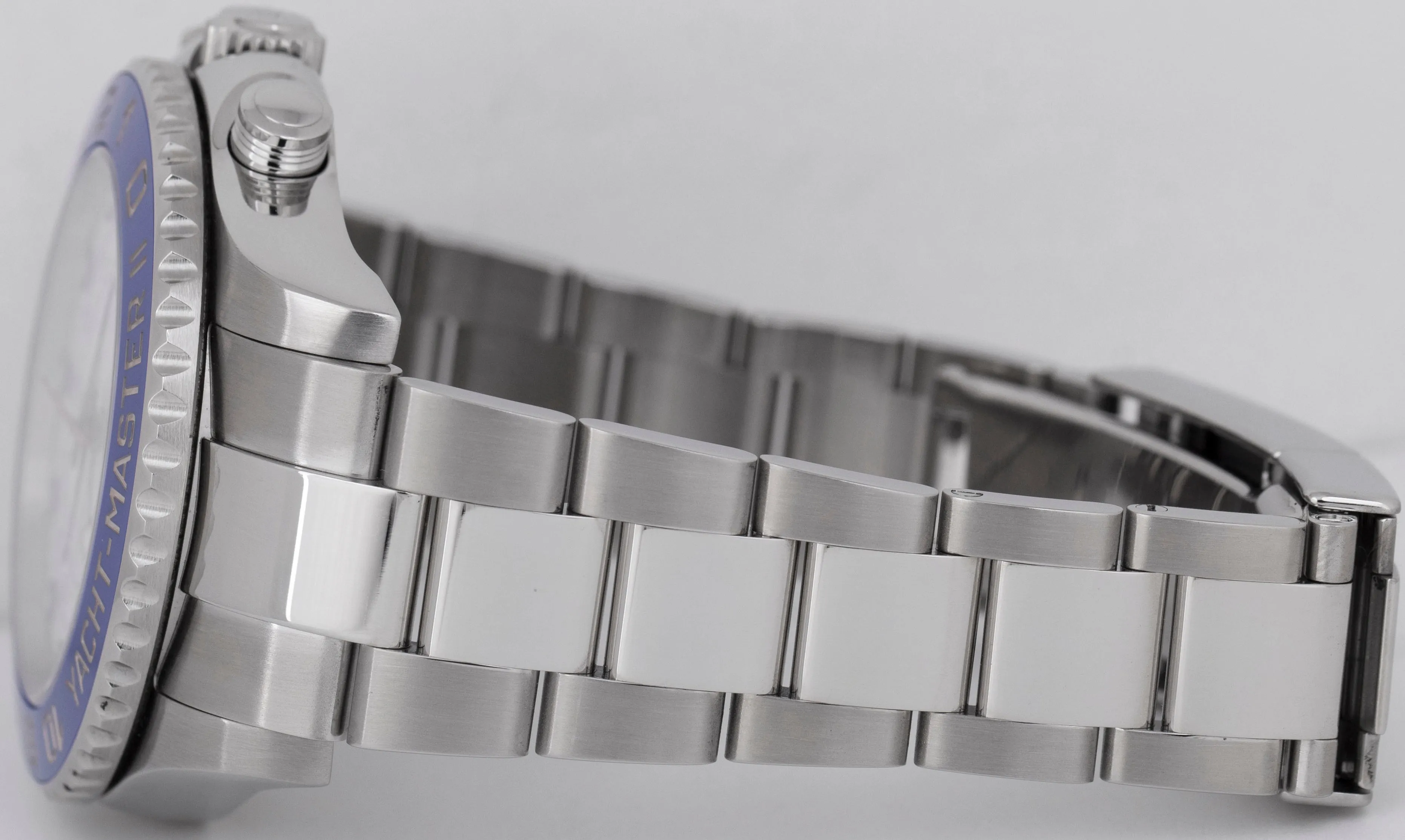 Rolex Yacht-Master II 44mm Stainless White Blue White Regatta Watch 116680 BOX