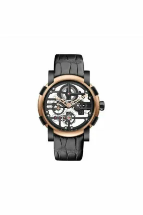 romain jerome moon dna skylab heavy metal 44mm black pvd coated steel & 18kt rose gold limited edition 99 pieces men's watch