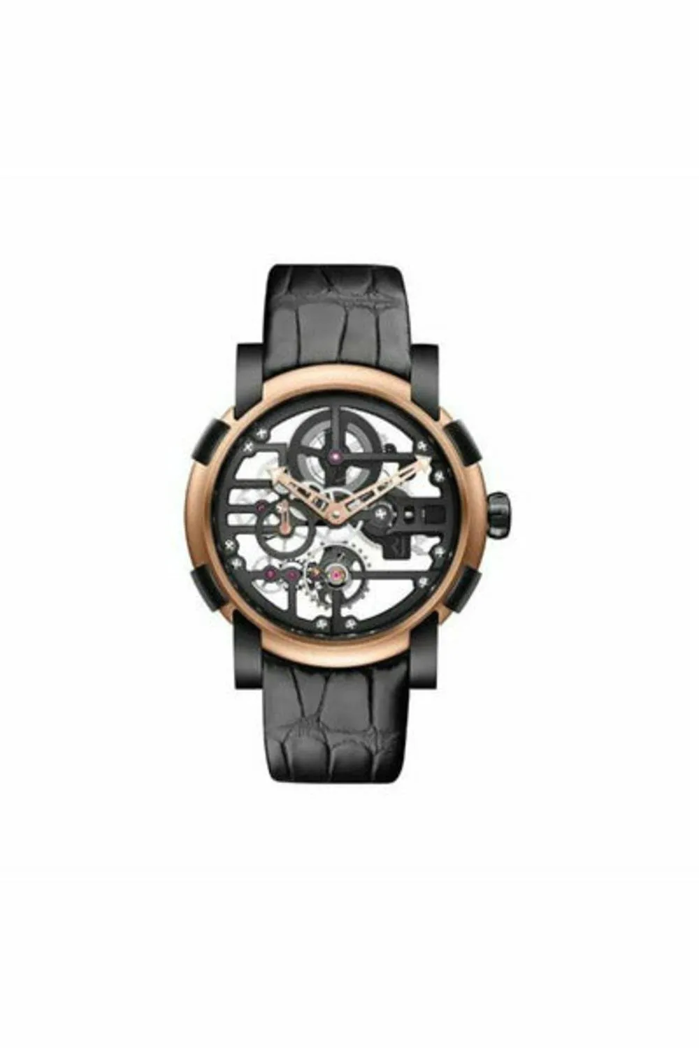 romain jerome moon dna skylab heavy metal 44mm black pvd coated steel & 18kt rose gold limited edition 99 pieces men's watch