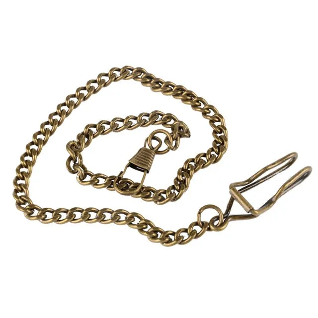 Roman Numerals Mechanical Hand Wind Pocket Watch
