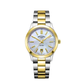 Rotary Ladies Two-Tone Mother of Pearl Dial Oxford Watch