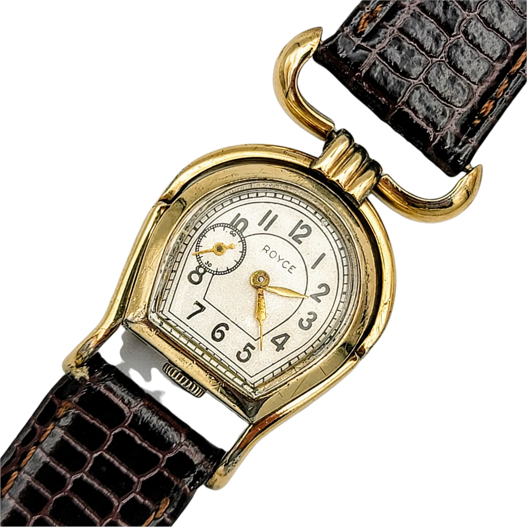 ROYCE Wristwatch "Horseshoe" Shaped Watch 17 Jewels Swiss