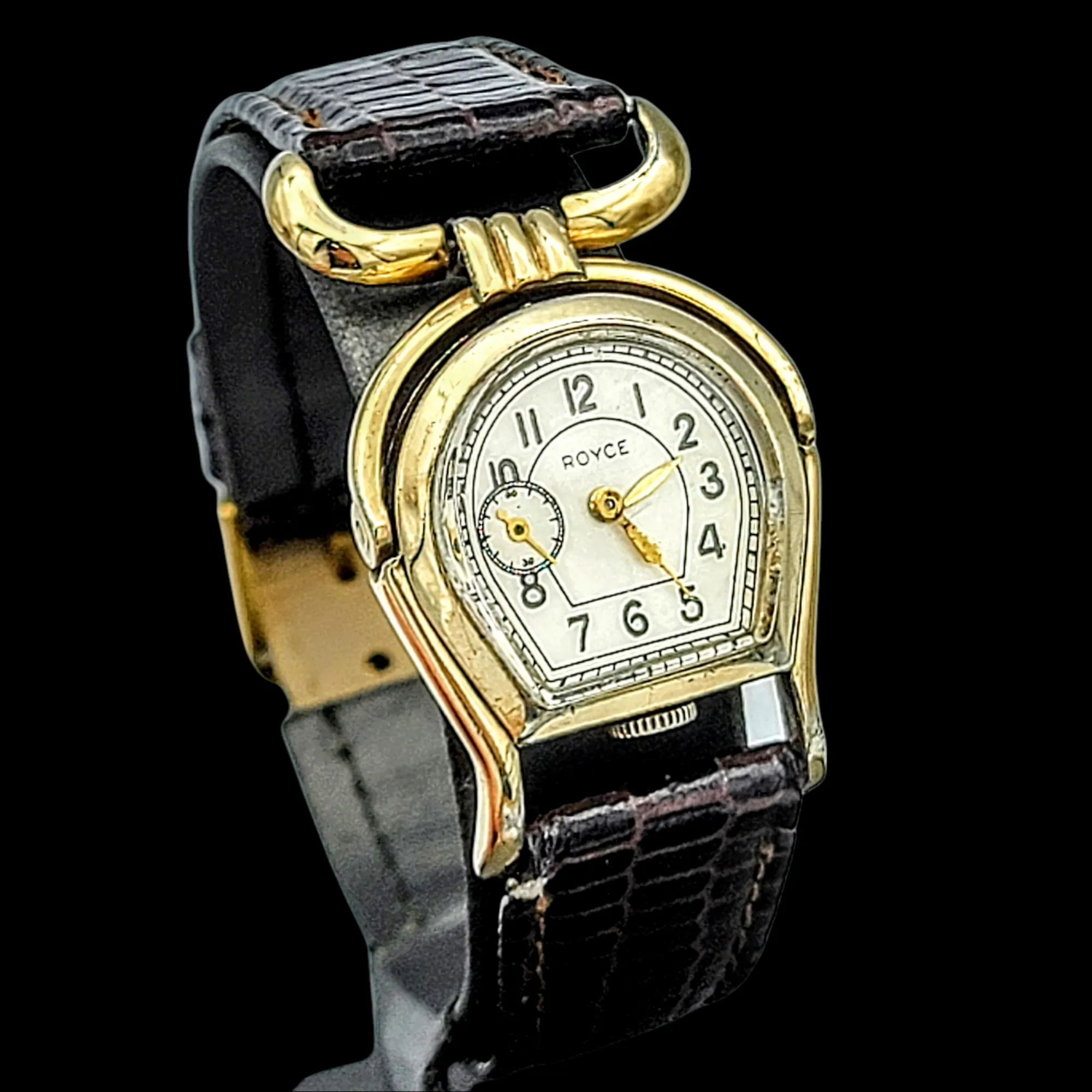 ROYCE Wristwatch "Horseshoe" Shaped Watch 17 Jewels Swiss