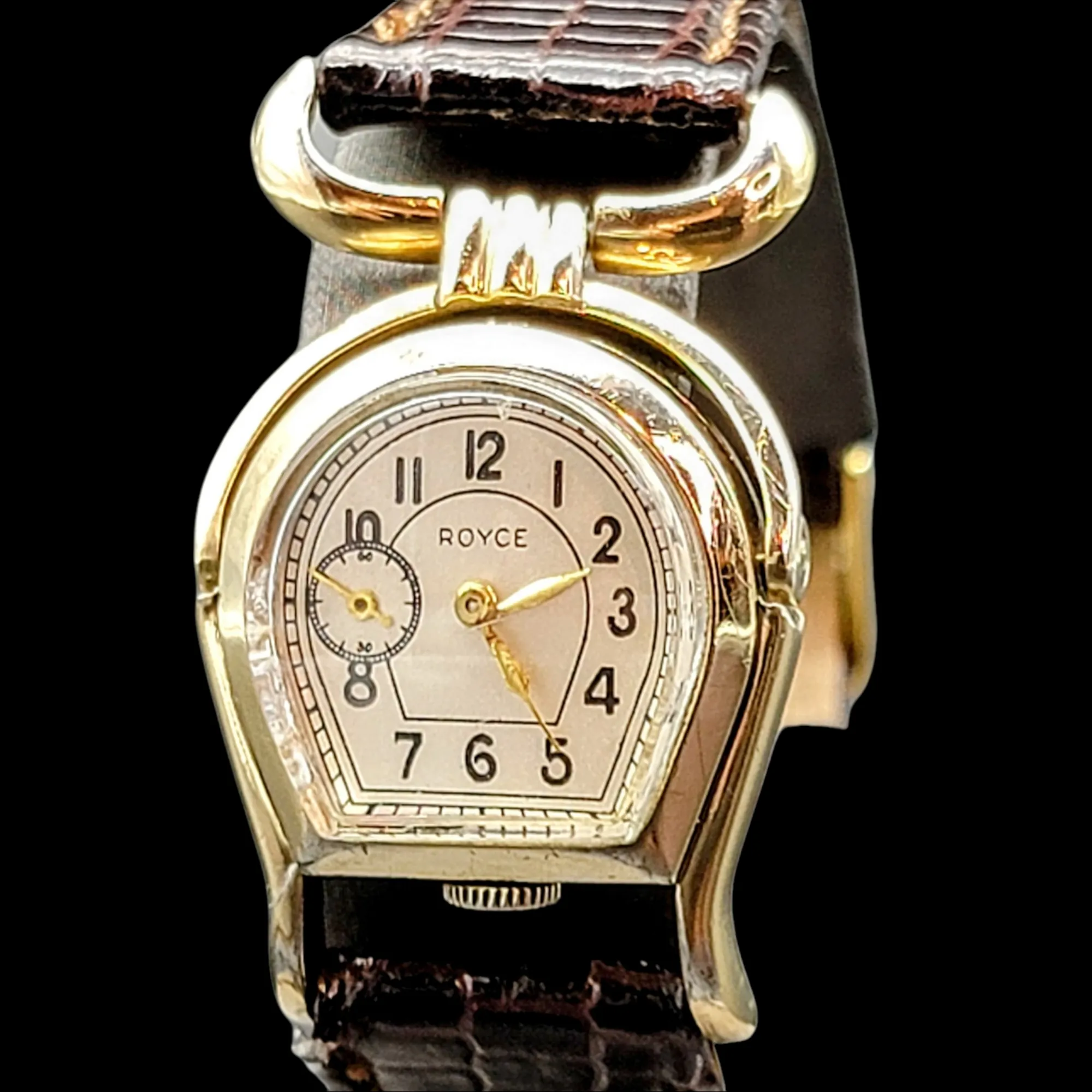 ROYCE Wristwatch "Horseshoe" Shaped Watch 17 Jewels Swiss
