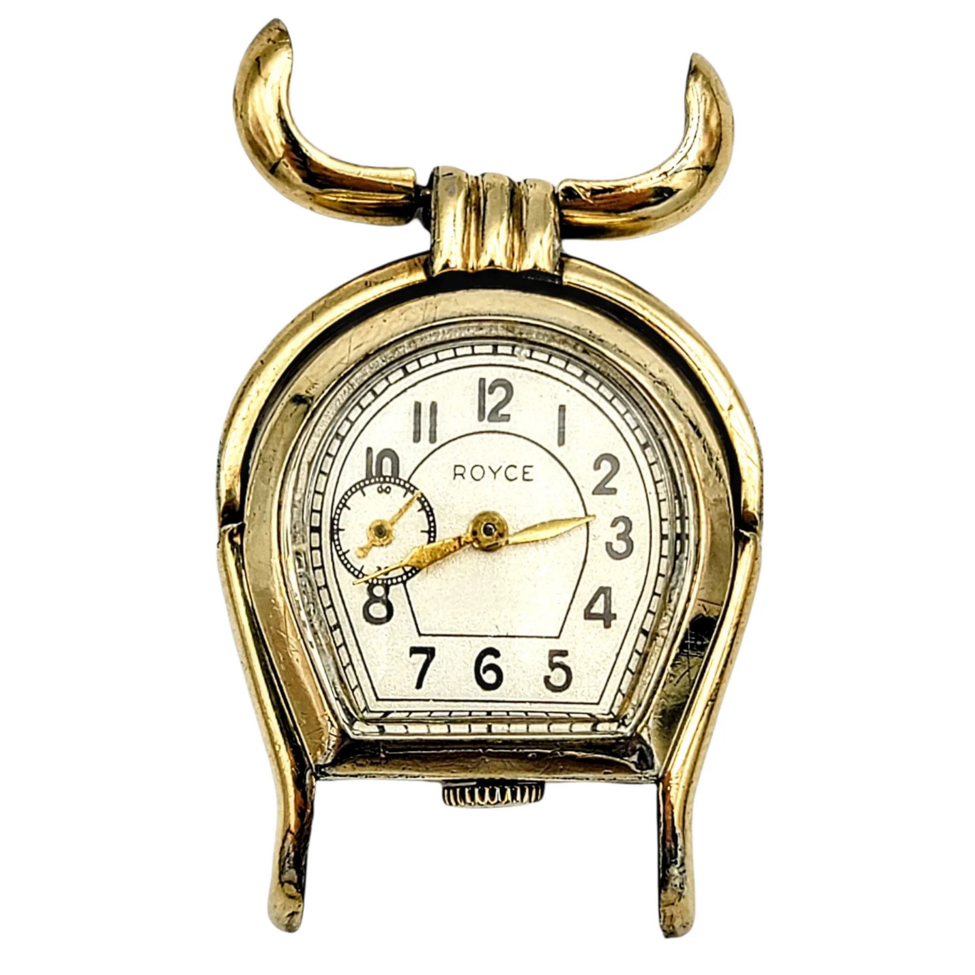 ROYCE Wristwatch "Horseshoe" Shaped Watch 17 Jewels Swiss