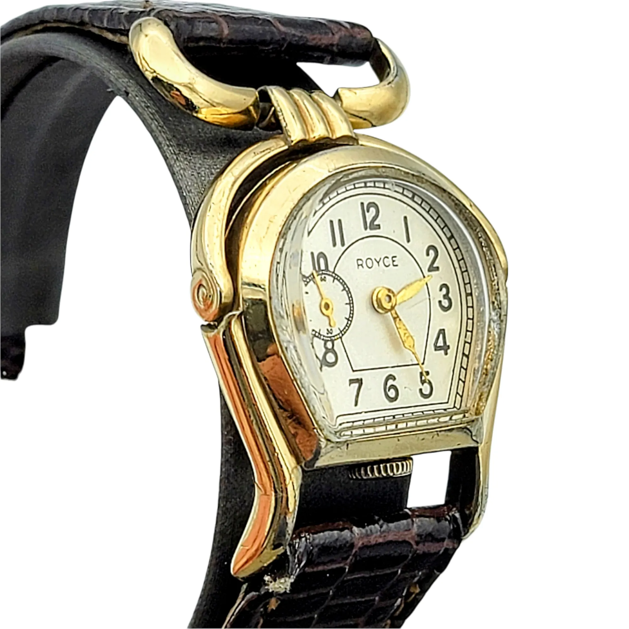 ROYCE Wristwatch "Horseshoe" Shaped Watch 17 Jewels Swiss