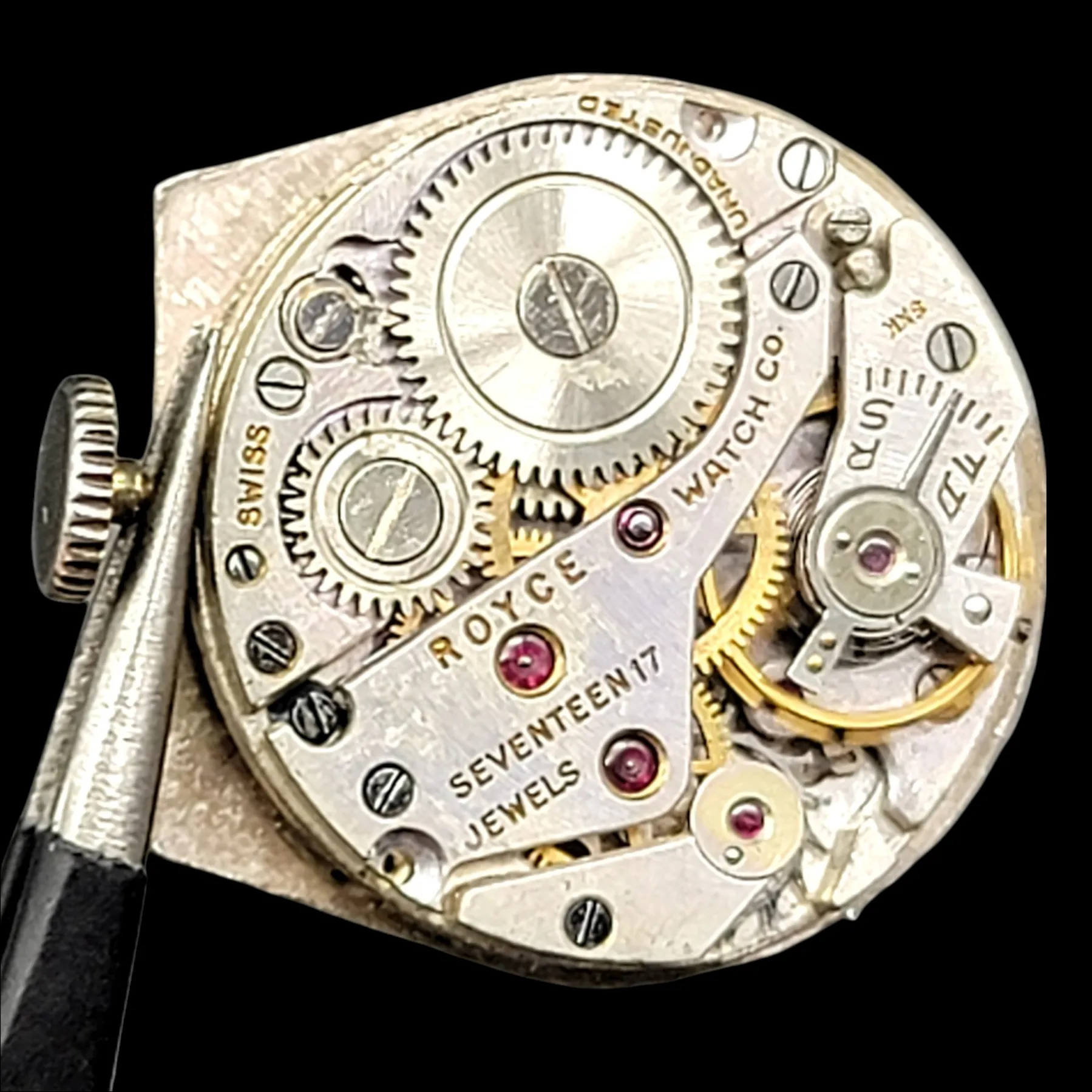 ROYCE Wristwatch "Horseshoe" Shaped Watch 17 Jewels Swiss
